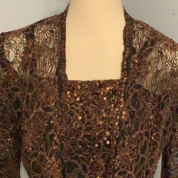 Karen Miller Chiffon dress/gown. Size 6 - Picture 3 of 15